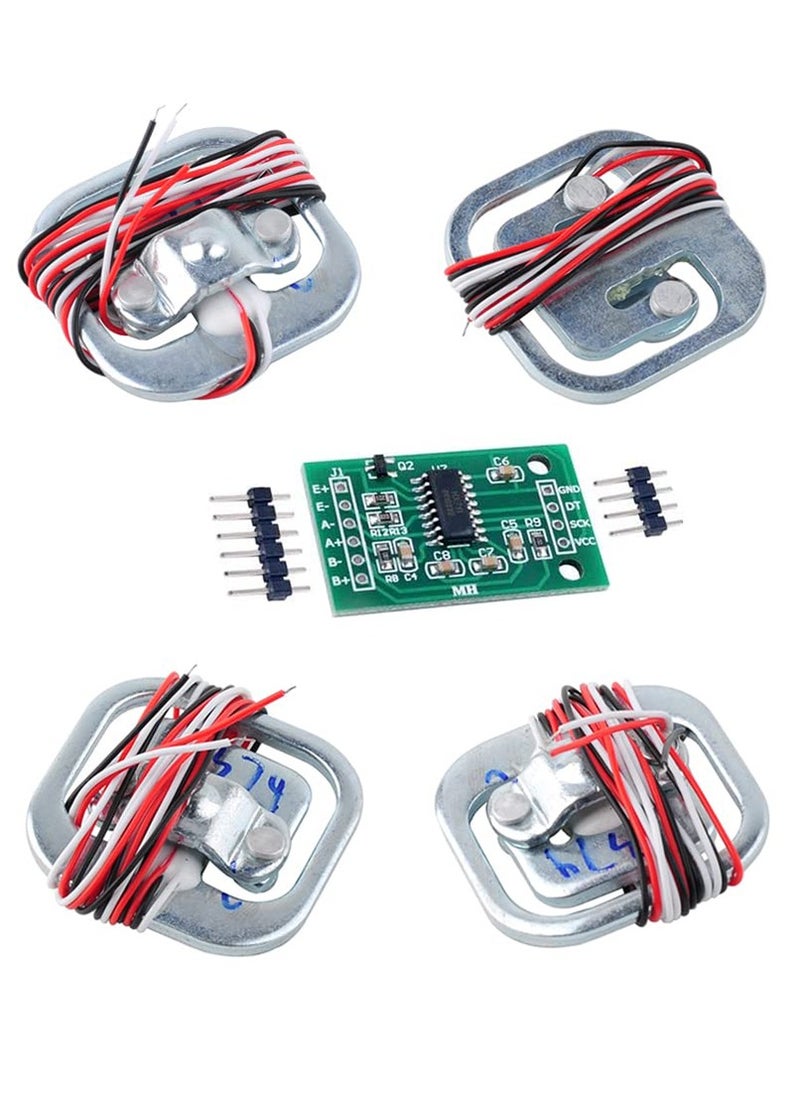 Generic Load Cell Half-Bridge Human Body Scale Weight Sensor with HX711 Module Amplifier for Arduino  - Image 1