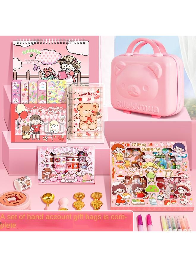 Bluejw Creative Stationery Suit Gift Box School Season Student Learning Supplies Accompanying Gift Goo Card Hand Account Prizes Gift Wholesale - Image 5