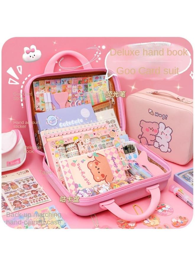 Bluejw Creative Stationery Suit Gift Box School Season Student Learning Supplies Accompanying Gift Goo Card Hand Account Prizes Gift Wholesale - Image 4