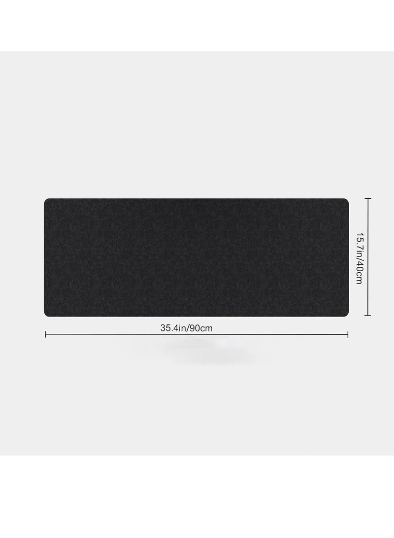 Oasisgalore Desk Pad,Office Felt Desk Mat, Extended Large Mouse Pad, 35.5" x 15.8" Desk Protector Writing Desk Mat  - Image 2