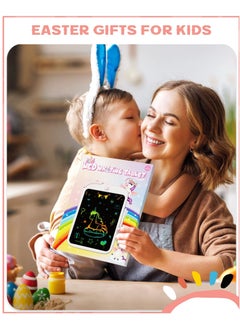 KASTWAVE Colourful LCD Writing Tablet for Kids 10 Inch Erasable Writing Tablet with Lock Function Kids Drawing Pad for Painting Drawing for 3 4 5 6 7 8 Year Old Girls Boys  - Image 3