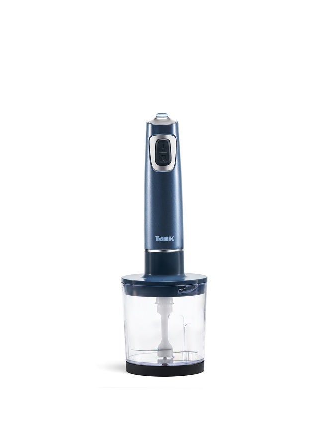 TANK Tank Hand Blender with 600ml BPA Free Beaker & 500ml Chopper, 5 Speed Control + Turbo, 600 Watts, Graphite, CM-6003-1 - Image 3
