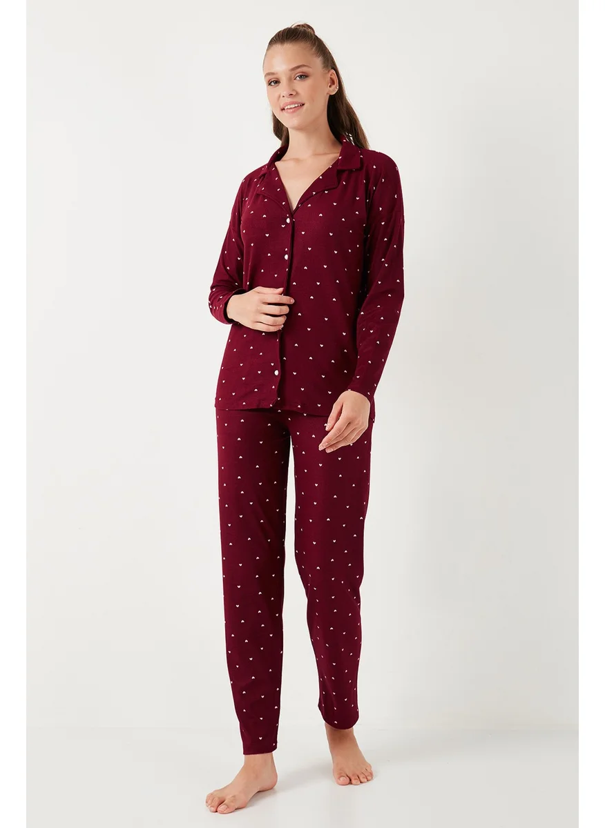 Lela Stretch Standard Fit Buttoned Pajama Set Women's Pajama Set 60956601