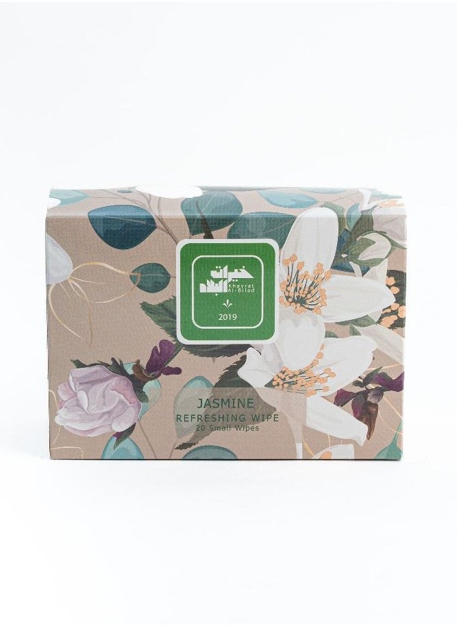 Generic Refreshing Antibacterial Wet Wipes with Scent ( JASMINE ) - 20 Wipes  - Image 1