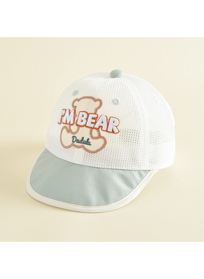 Bumblebee kids Baseball Cap For Boys, Outdoor Sun Hat With Cartoon Mesh Embroidery - Image 2