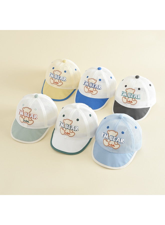 Bumblebee kids Baseball Cap For Boys, Outdoor Sun Hat With Cartoon Mesh Embroidery - Image 5