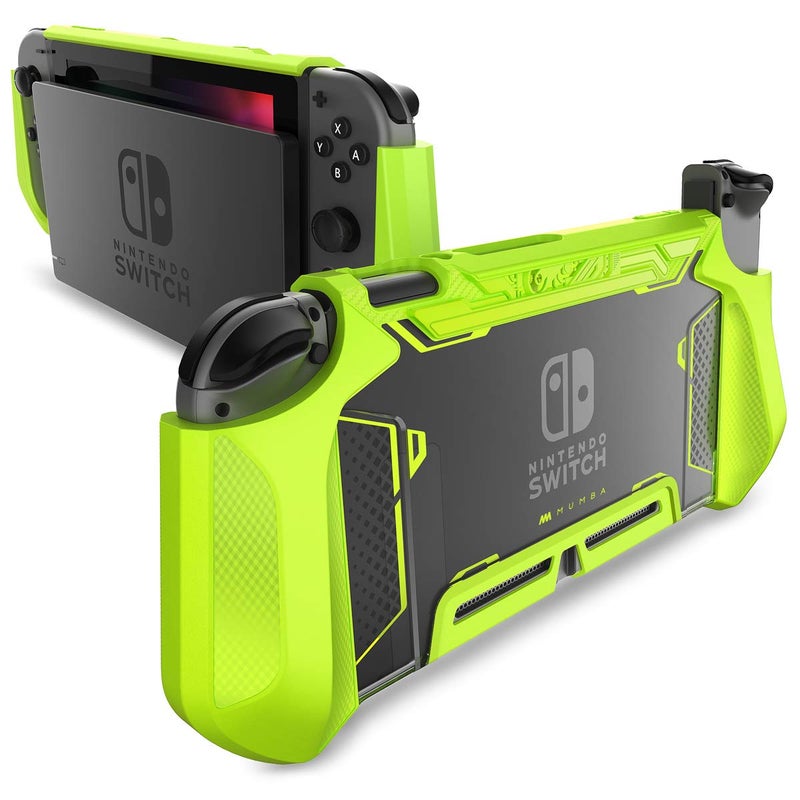 Mumba Blade Series Dockable Case for Nintendo Switch (2017 Release), Green, TPU Grip Protective Cover, Compatible with Switch and Joy-Con - Image 1