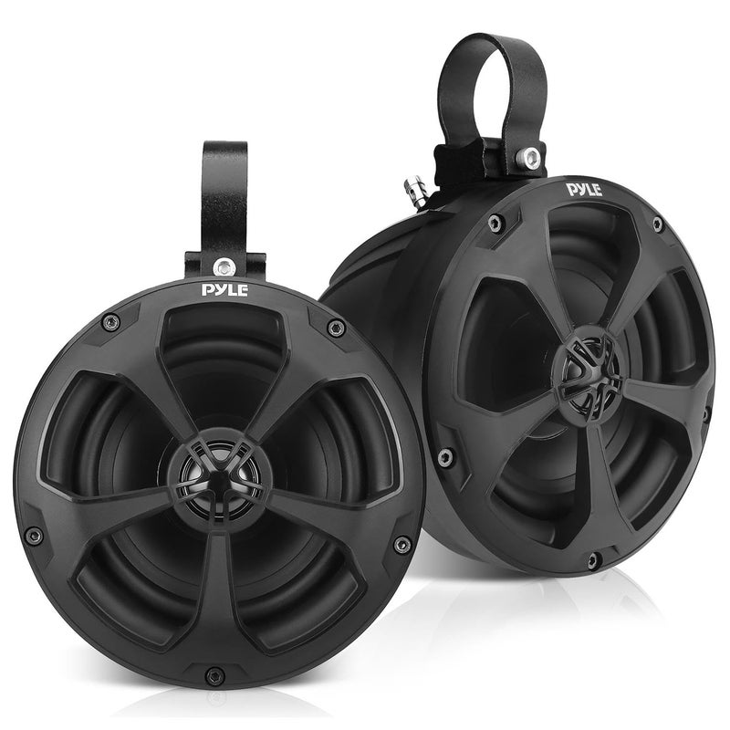 Pyle 2Way Dual Waterproof OffRoad Speakers 525 Inch 1000W Marine Grade Wakeboard Tower Speakers System Full Range Outdoor Audio Stereo Speaker for ATV UTV Quad Jeep Boat Black