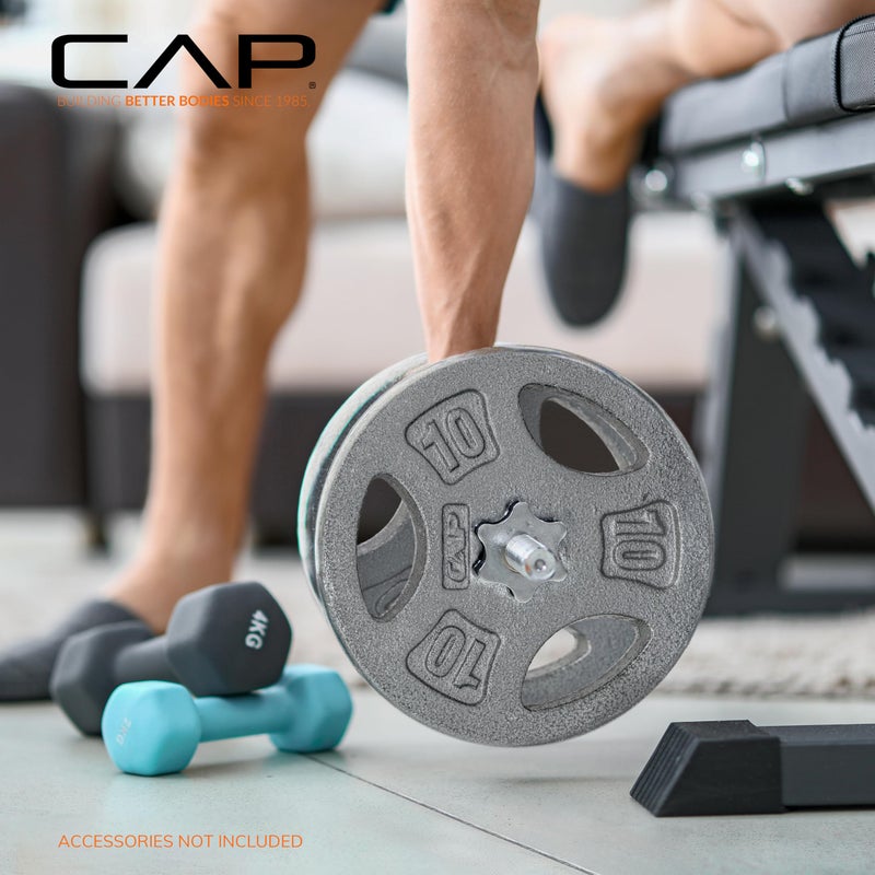 CAP Barbell Standard 1-Inch Grip Weight Plates 2.5 lbs Gray, Pack (x4) (RWPIS-002.5) - Image 5