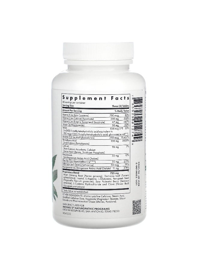 Michael's Naturopathic - Michael's Naturopathic, Male Reproductive Factors, 120 Vegetarian Tablets - Image 1