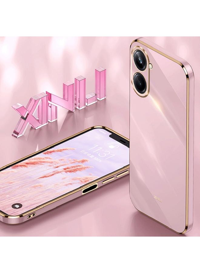 شين لي تونج جراب لهاتف Realme 10 4G بحافة مستقيمة 6D مطلي بالكهرباء من مادة TPU - Image 5