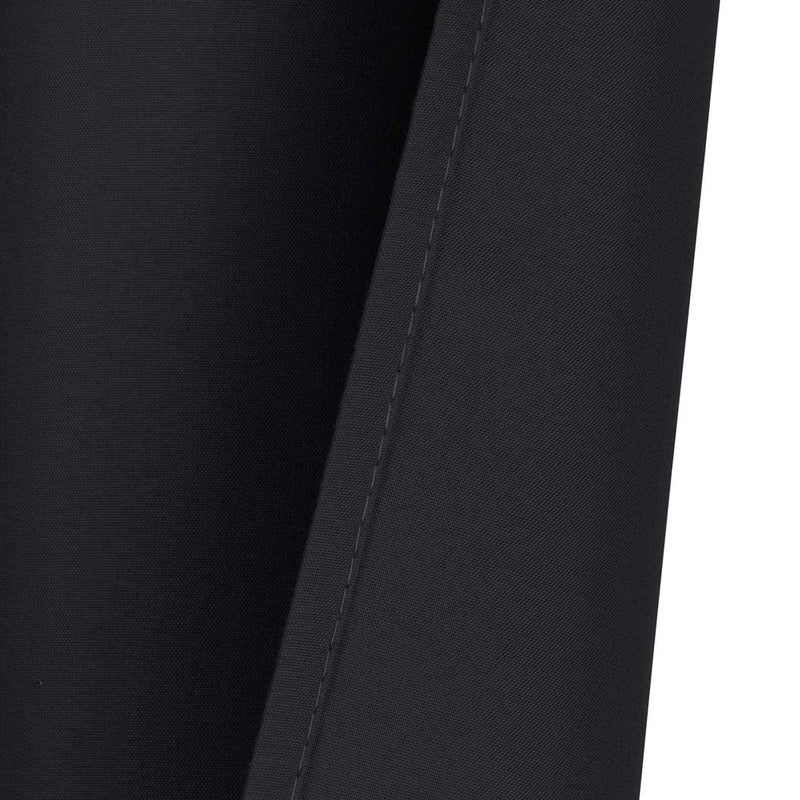 Home Queen Grommet Blackout Curtain Valance Window Topper for Living Room, Short Cafe Valence, 54 W X 18 L Inch, Black - Image 4