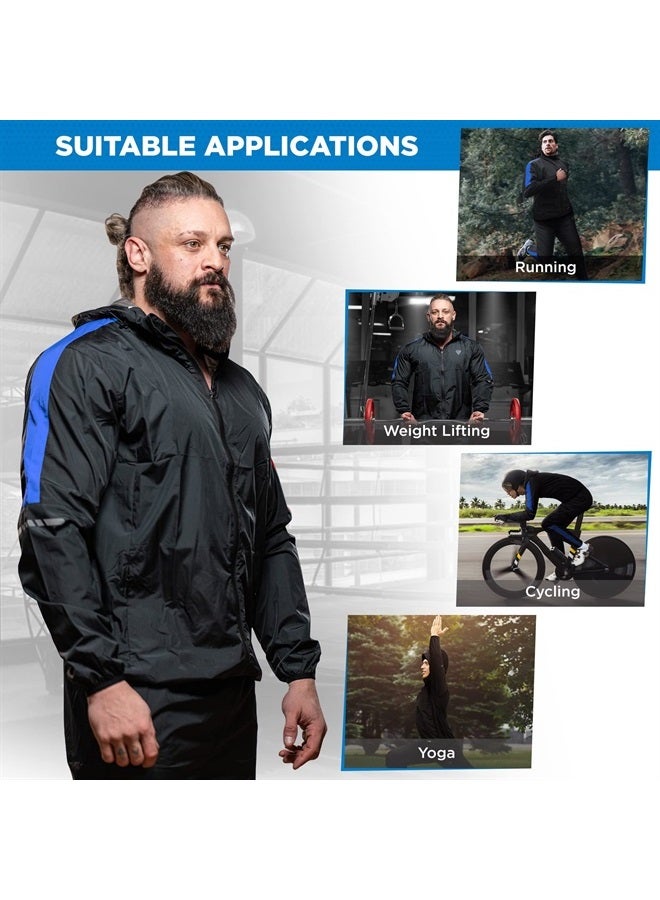 Rdx Sauna Suit Weight Loss, REACH OEKO TEX 100 CERTIFIED, Full Body Sweat Heat Suit with Hood, Workout, Trouser Men Women - Image 2