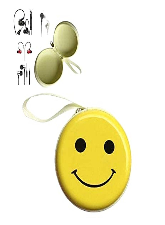 Trade Globe Smiley Printed Multipurpose Coin Tin Case - | Set of 12 | Earphone Pouch as Bulk Buy Birthday Party Return Gifts for Kids of All Age Group - Image 3