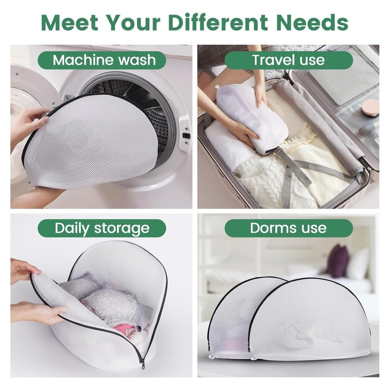 SKOFRI SKOFRI Shoe Washing Machine Bag Durable Mesh Shoes Laundry Bag Trainers Washing Machine Bag with Zip 25 45 CM Shoe Stretcher Shoes Wash Bags for Gym Shoes Sneakers Socks - Image 5