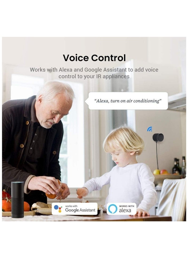 Broadlink - RM4 Mini Smart Remote(2.4GHz Wi-Fi Only),Smart Home Automation Wi-Fi Infrared Blaster for TV, AC, STB Audio, Works with Alexa, Google Home, IFTTT - Image 1