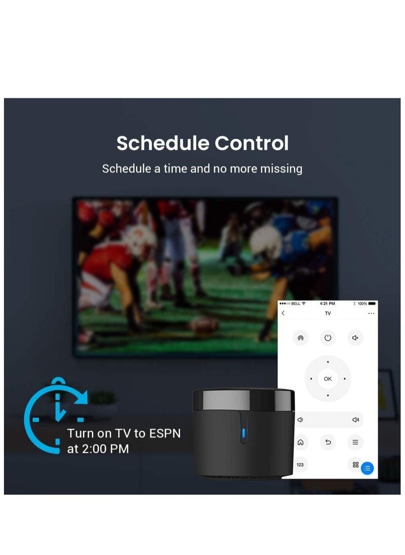 Broadlink - RM4 Mini Smart Remote(2.4GHz Wi-Fi Only),Smart Home Automation Wi-Fi Infrared Blaster for TV, AC, STB Audio, Works with Alexa, Google Home, IFTTT - Image 1