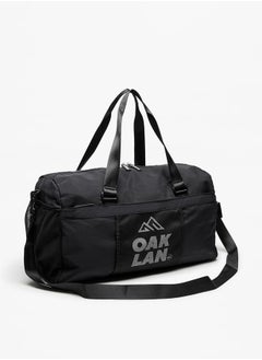 Oaklan by Shoexpress Logo Print Duffel Bag with Adjustable Strap and Zip Closure  - Image 2