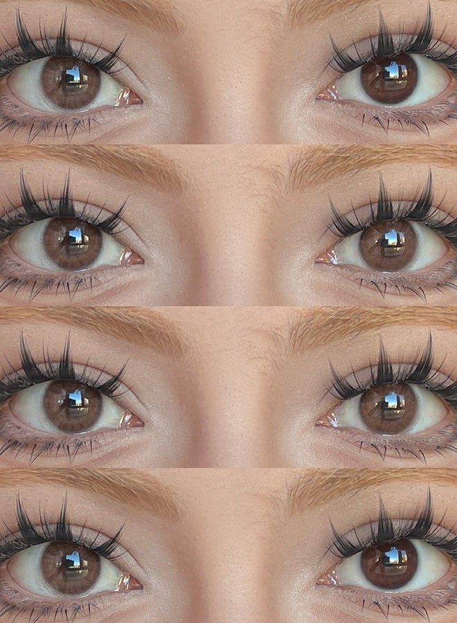 عيون غامضة ميستيك آيز عدسات لاصقة ملونة 6 أشهر، “Date”  14.20 مم، عدسات تجميلية بمظهر طبيعي للاستخدام اليومي، لون عيون شائع ومبيْع بشدة، للجنسين، مع علبة - Image 3