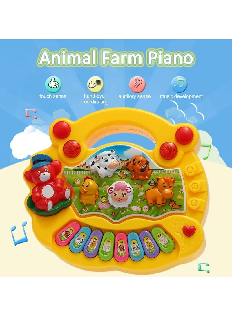 BLOOMING TIME Animals Sound Musical Piano Baby Toy with Flash Lights for Kids - Image 2