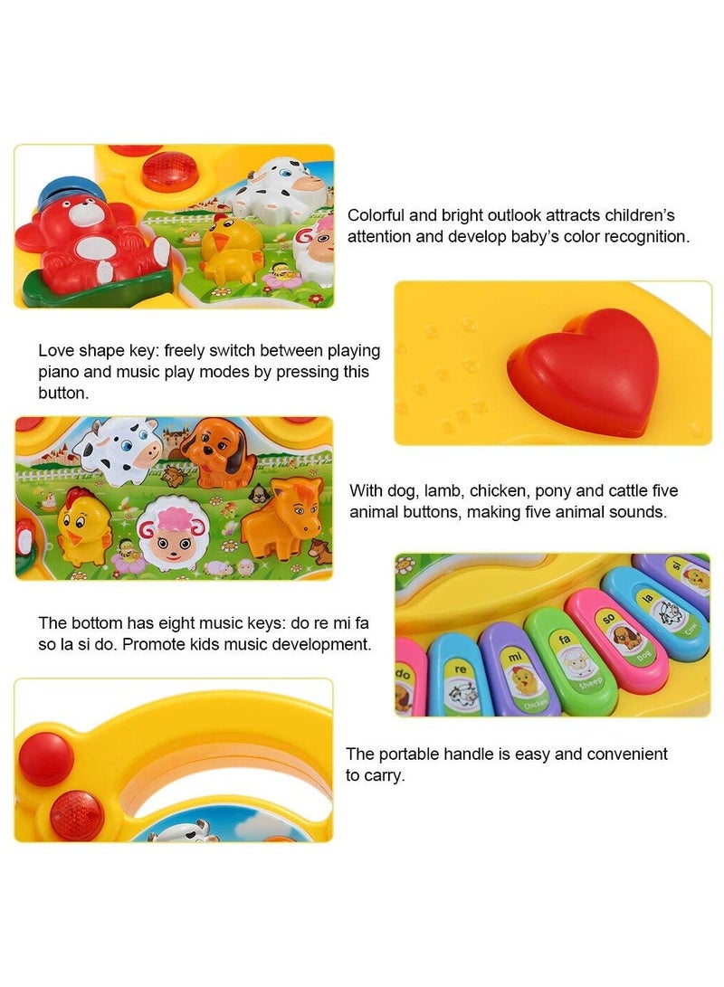 BLOOMING TIME Animals Sound Musical Piano Baby Toy with Flash Lights for Kids - Image 4