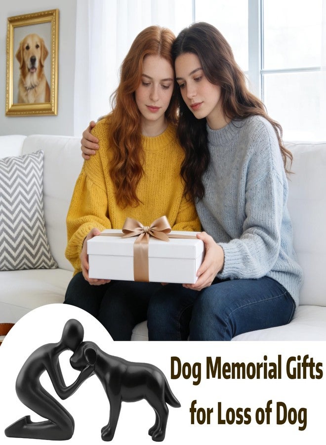 DearKeeps Dog Memorial Statues - Dog Memorial Gifts for Loss of Dog, Pet Memorial Ornament, Pet Sympathy Remembrance Gift (Black) - Image 4