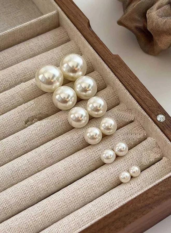 Take Two Set of 6 - Faux Pearl Stud Earrings