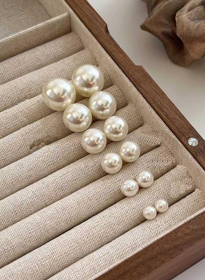 Take Two Set of 6 - Faux Pearl Stud Earrings - Image 4