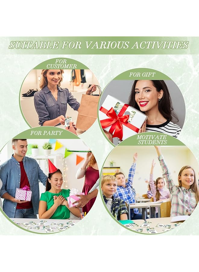 erorex 100 Pcs Scratch Off Stickers Cards Blank Gift Certificates For Business For Hair Beauty Makeup Salon Spa Restaurant Diy Coupon Cards For Holiday Birthday Wedding Baby Shower Favors Games - Image 4