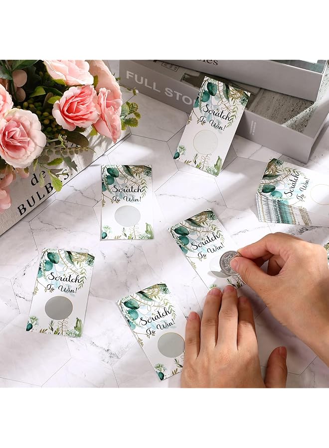 erorex 100 Pcs Scratch Off Stickers Cards Blank Gift Certificates For Business For Hair Beauty Makeup Salon Spa Restaurant Diy Coupon Cards For Holiday Birthday Wedding Baby Shower Favors Games - Image 3