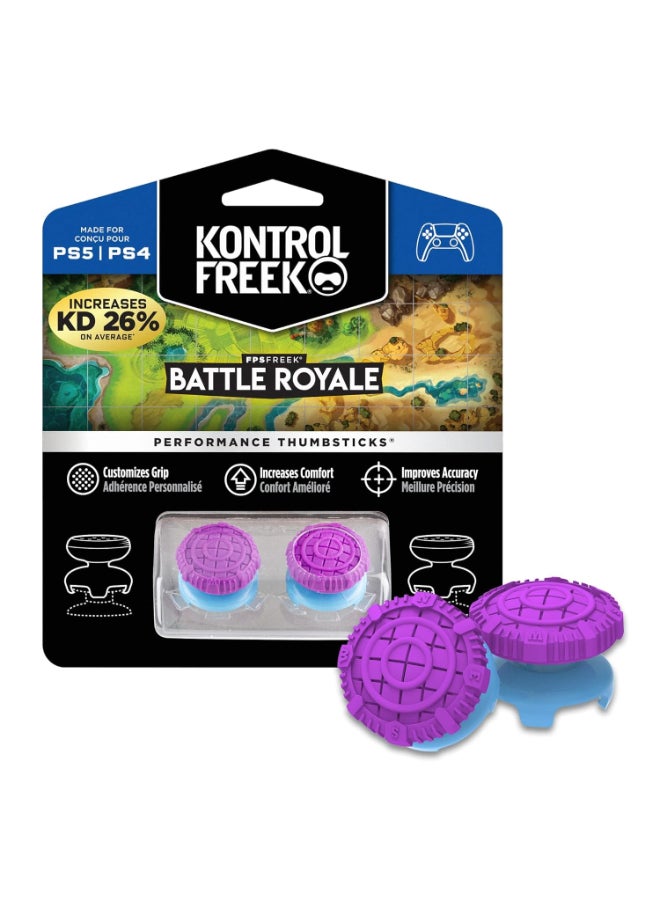 كنترول فريك KontrolFreek FPS Freek Battle Royale Performance Thumnbsticks for PlayStation 4 (PS4) and PlayStation 5 (PS5) | 2 High-Rise Convex | Purple - Image 1