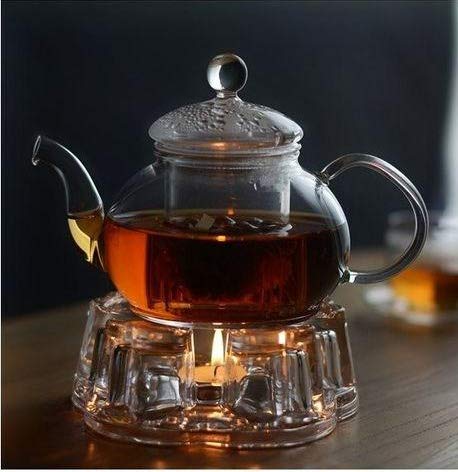Sun's Tea Universal Solid Crystal Glass Ultra Clear Teapot Warmer | Tea Warmer | Teapot Heating Base | Tealight Warmer- Candle Never Flames Out - Image 4