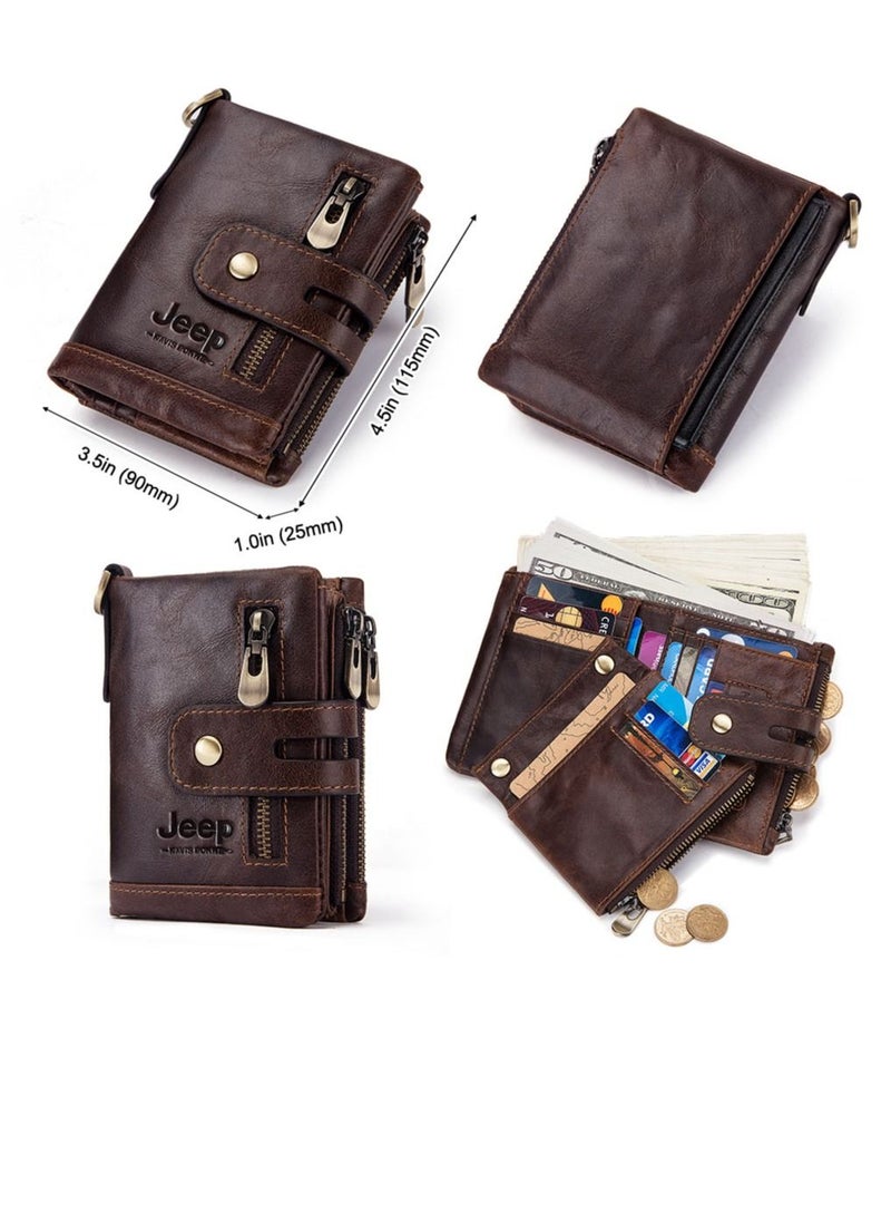 Original Leather Wallet With Chain