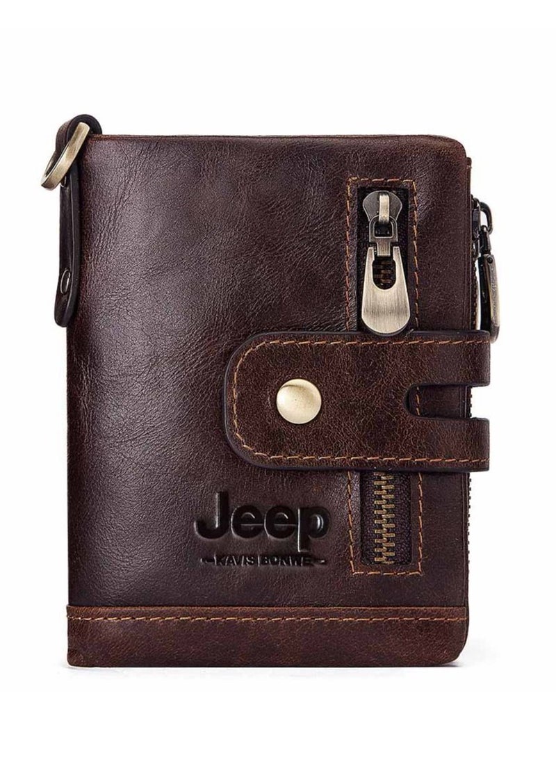 Original Leather Wallet With Chain