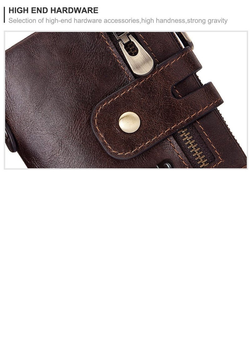 Original Leather Wallet With Chain