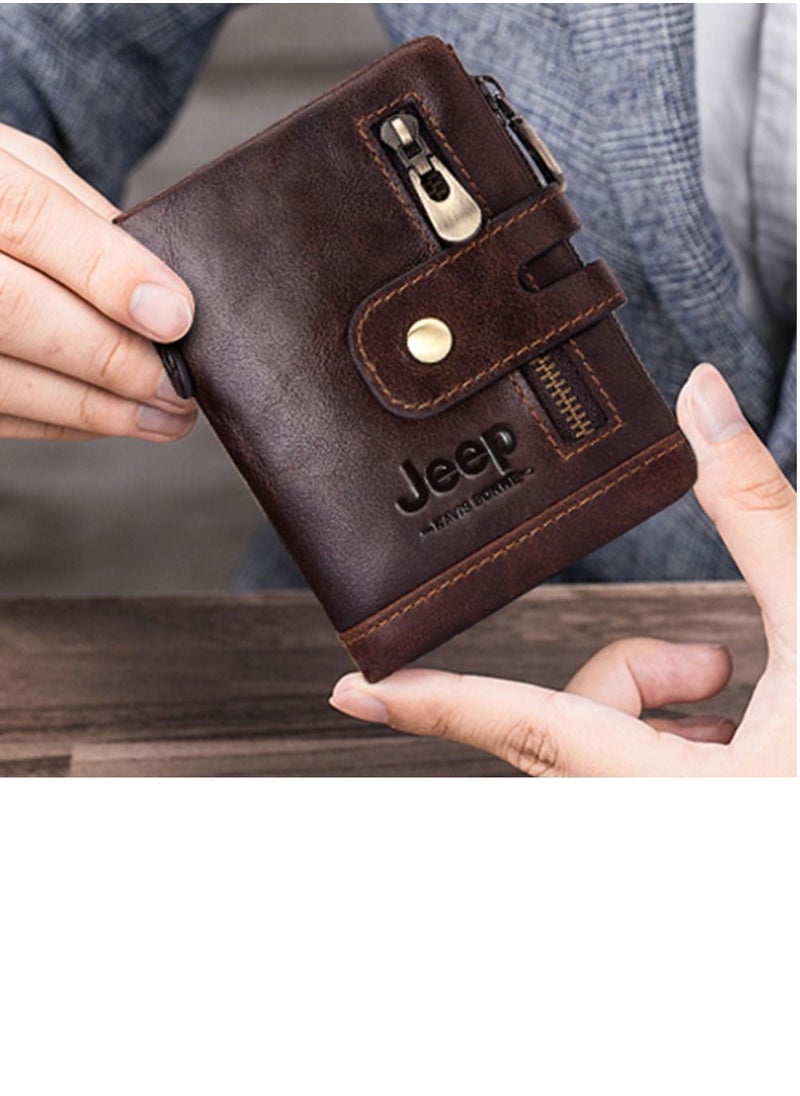 Original Leather Wallet With Chain