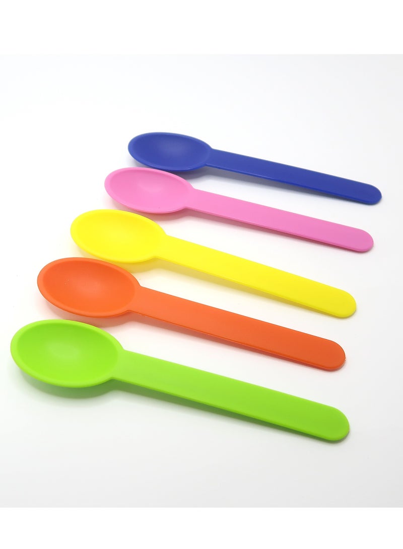 kleez Silicone Sweet Spoons – 25pcs Reusable Dessert & Ice Cream Spoons, Colorful, BPA-Free, Soft Touch, Ideal for Parties, Cafes, and Everyday Use - Image 4