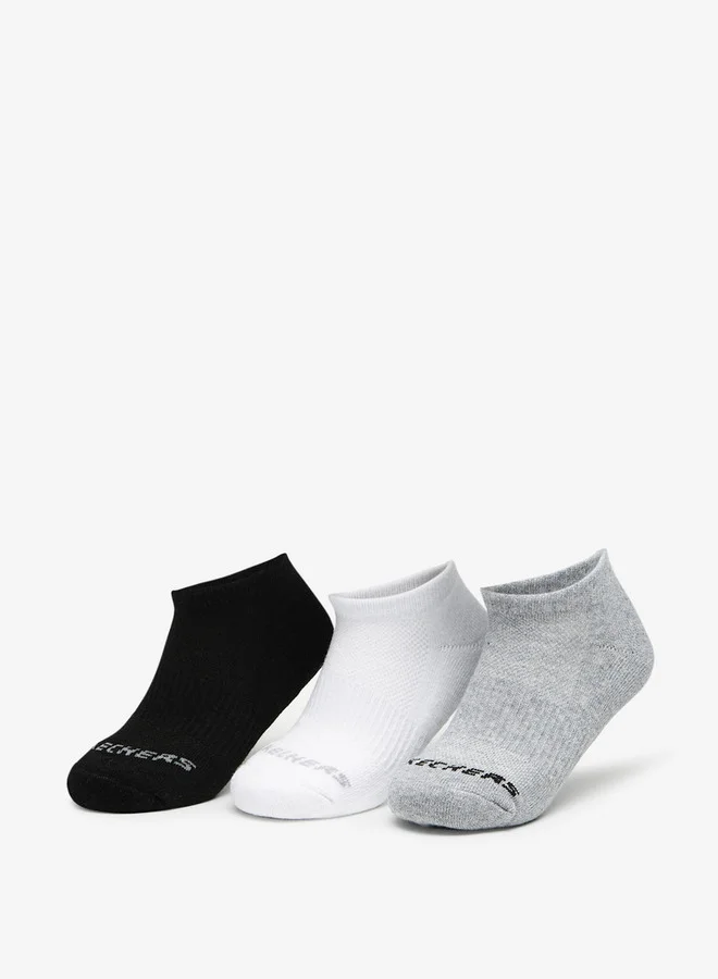 SKECHERS 3-Piece Ankle Length Sports Socks Set - S111102B-107