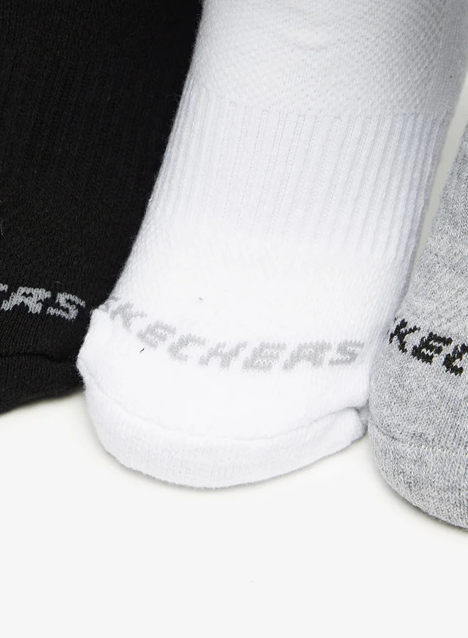 SKECHERS 3-Piece Ankle Length Sports Socks Set - S111102B-107