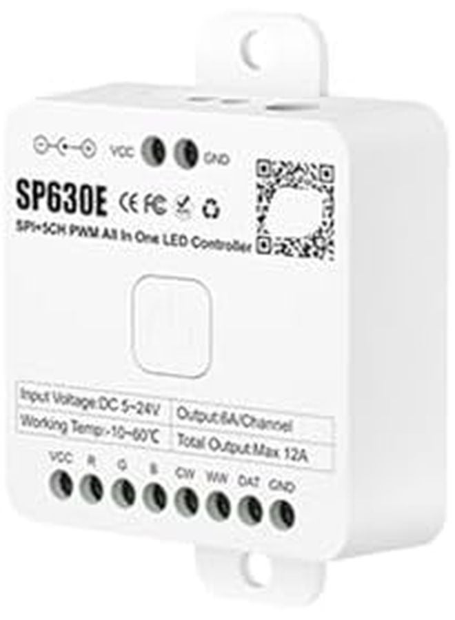 SP630E وحدة تحكم LED 5 في 1 SPI PWM RGB RGBCW شاشة لمس تحكم عن بعد 2.4 جيجا هرتز - Image 2