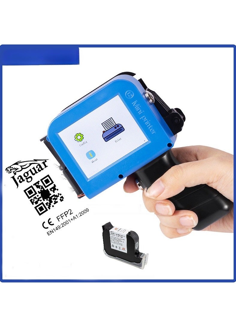 Mini Handheld Inkjet Printer+Ink Cartridge, Portable Inkjet Printer, HD Inkjet Code Printer, Send Fast Drying Ink Cartridge for Label/Date of Manufacture/Barcode/Logo/Logo Printing - Image 1