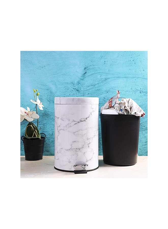 Raxoom 5Ltr Marble Design Dust Bin - Image 4