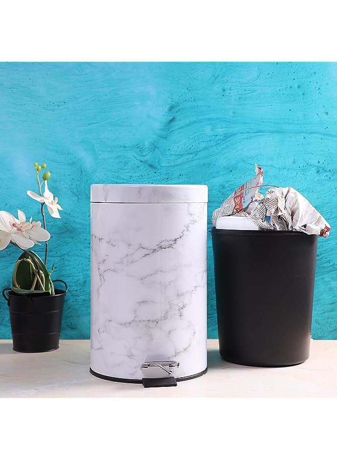 Raxoom 5Ltr Marble Design Dust Bin - Image 1