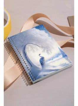 KutuTR Winter Pattern Wooden Mdf Cover 100 Pages Square 15 x 21 cm Vip Modelist Notebook 80 gr / M2 K513  - Image 3