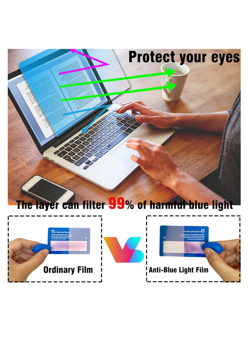 1Pack Macbook Pro 14.2 Screen Protector, Eye Care, Anti Blue Light screen protector Compatible with MacBook Pro 14.2 inch (2021-2024 A3112/A3185/A3401/A2918/A2992/A2442/A2779) with Touch ID, Anti-Glare,Anti-Blue  - Image 3