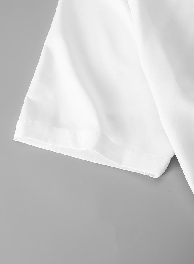 Take Two Men Solid Short Sleeve Dress Shirt - Image 4