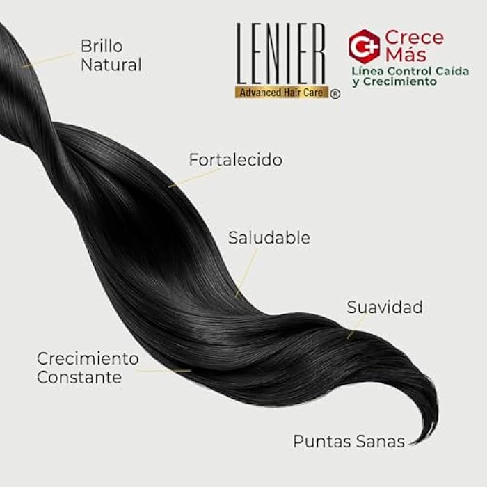 Lenier Shampoo Crece Más – Promotes Hair Growth & Control Fall | With Coconut Oil, Rosemary & Ginger | Clean & Refreshing | Sulfate-Free, Salt-Free, Paraben-Free 17 oz - Image 3