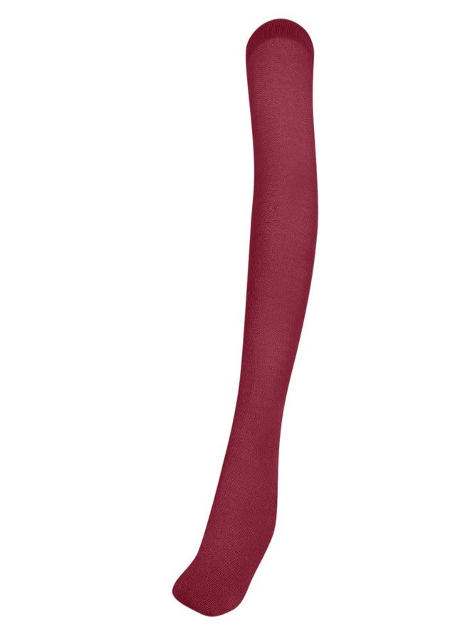 MUKHAKSH (Pack of 2 Pairs Girls Kids Cotton Thigh High Thigh Length upto the thigh Mid Thigh Long Maroon Stocking Socks, 7-8 Years - Image 2