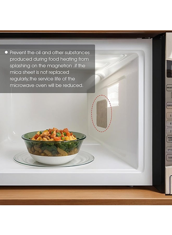 Wffo 8-Pack Microwave Oven Parts Mica Slice - Universal Waveguide Cover Sheets for Efficient Heat Insulation ,for Home Kitchen Restaurant Office Thick Heat Insulation Accessories, Cut to Size, 9.9*10.8cm - Image 4