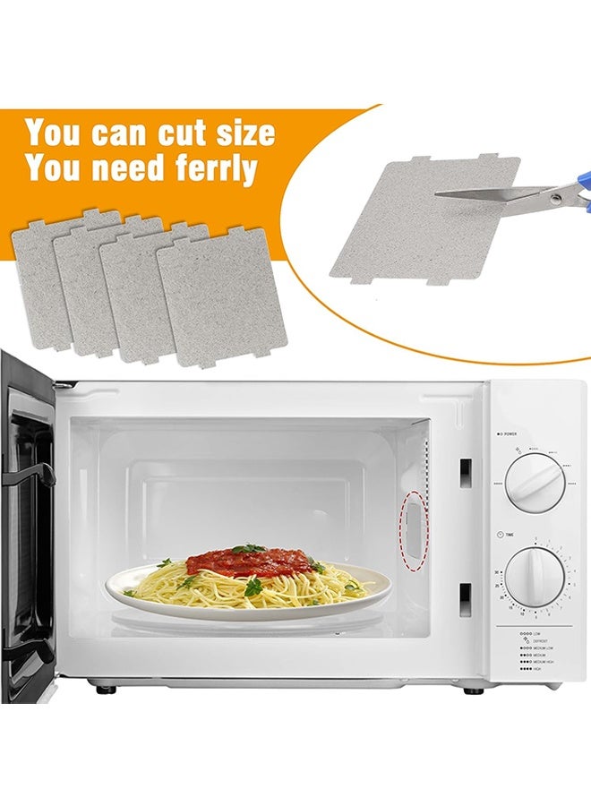 Wffo 8-Pack Microwave Oven Parts Mica Slice - Universal Waveguide Cover Sheets for Efficient Heat Insulation ,for Home Kitchen Restaurant Office Thick Heat Insulation Accessories, Cut to Size, 9.9*10.8cm - Image 3